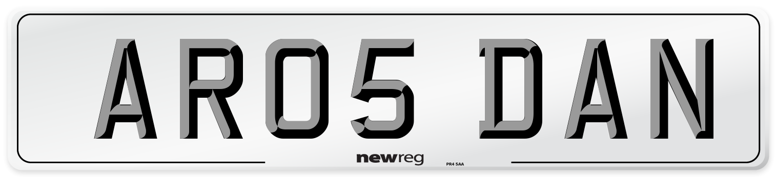 AR05 DAN Number Plate from New Reg